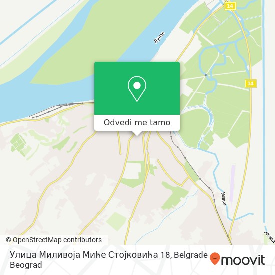 Улица Миливоја Миће Стојковића 18 mapa