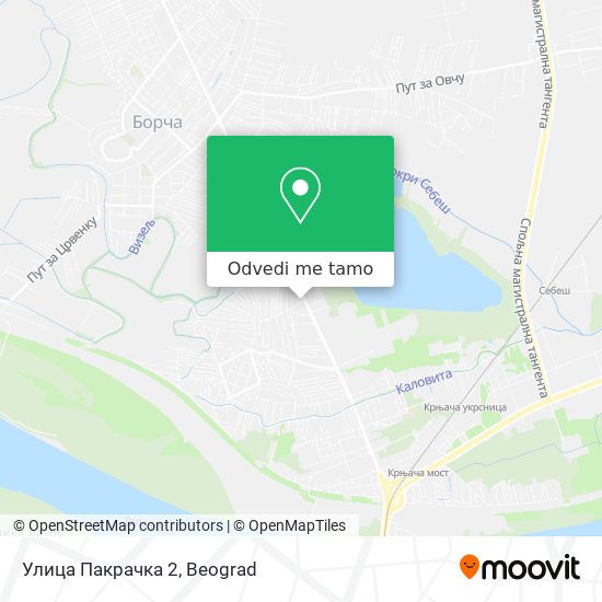 Улица Пакрачка 2 mapa