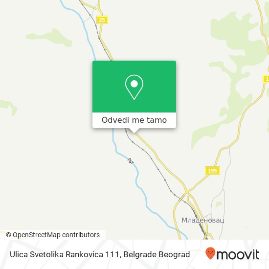 Ulica Svetolika Rankovica 111 mapa