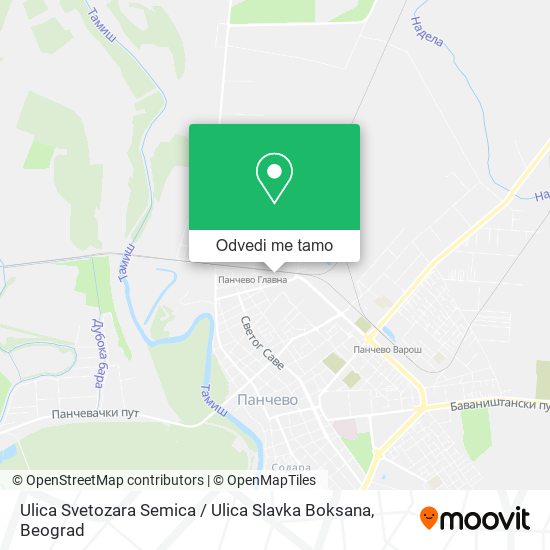 Ulica Svetozara Semica / Ulica Slavka Boksana mapa