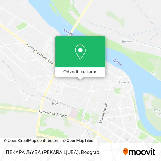 ПЕКАРА ЉУБА (PEKARA LjUBA) mapa