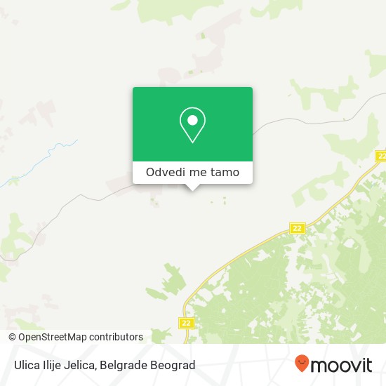 Ulica Ilije Jelica mapa