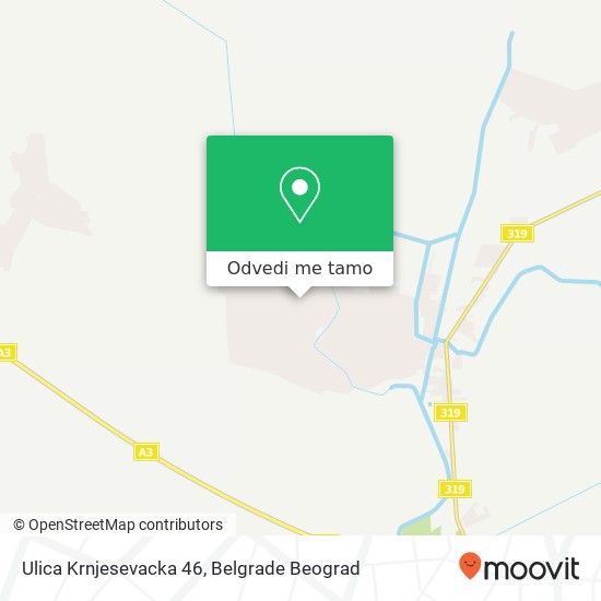 Ulica Krnjesevacka 46 mapa