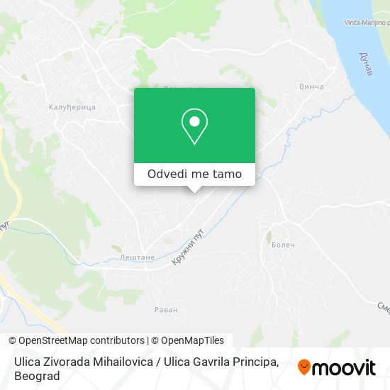 Ulica Zivorada Mihailovica / Ulica Gavrila Principa mapa