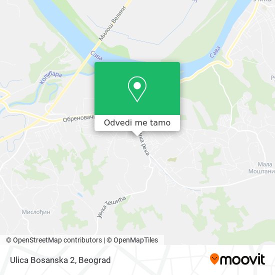 Ulica Bosanska 2 mapa