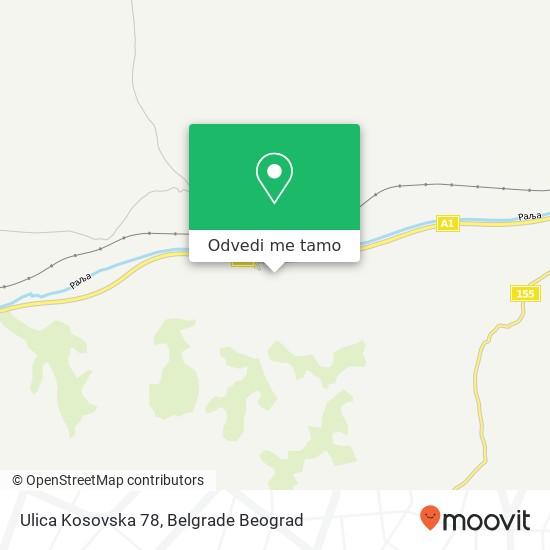 Ulica Kosovska 78 mapa