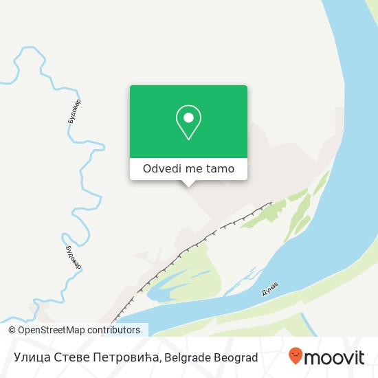 Улица Стеве Петровића mapa