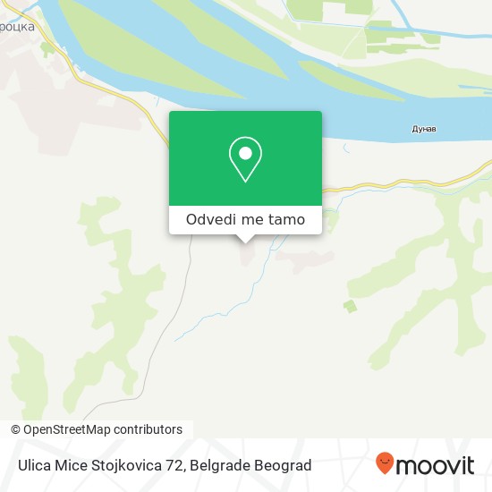 Ulica Mice Stojkovica 72 mapa