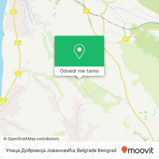 Улица Добривоја Јовановића mapa