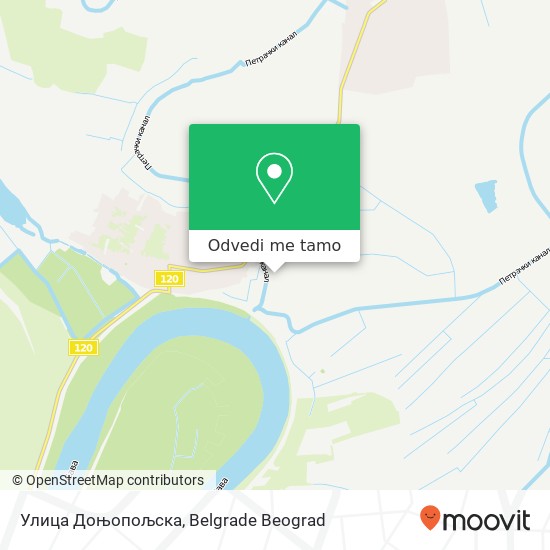 Улица Доњопољска mapa