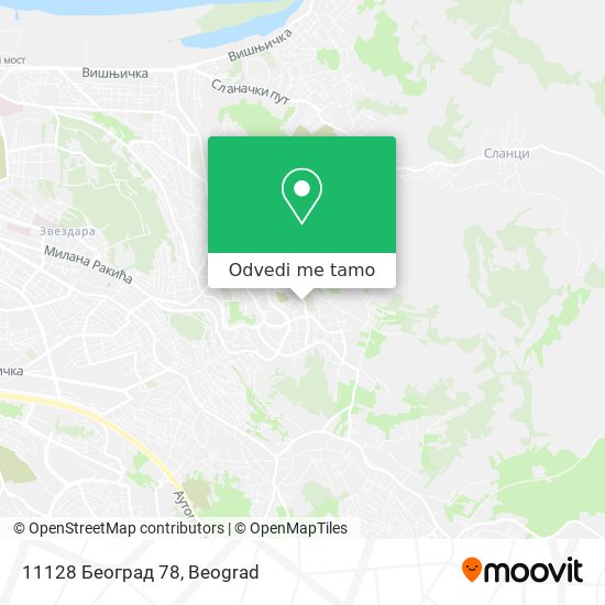 11128 Београд 78 mapa