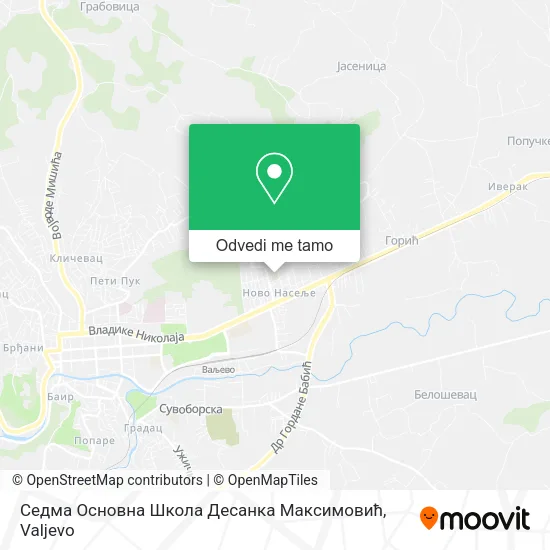 Седма Основна Школа Десанка Максимовић mapa