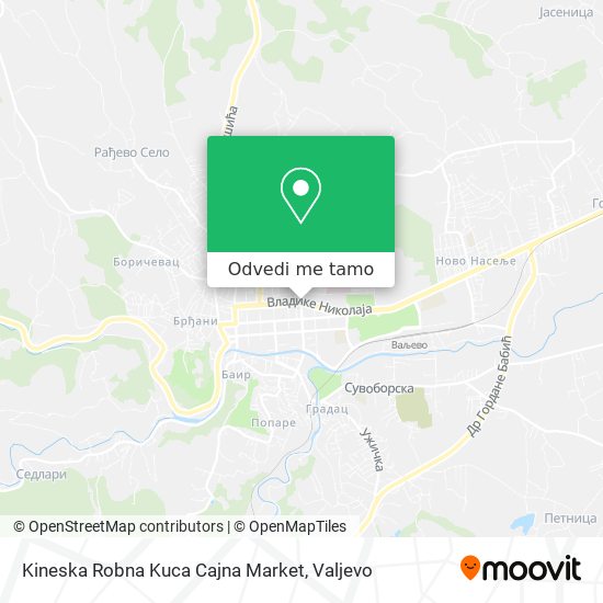 Kineska Robna Kuca Cajna Market mapa