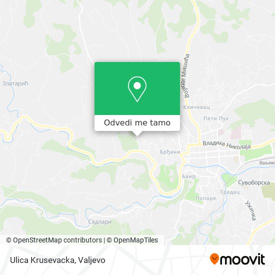 Ulica Krusevacka mapa