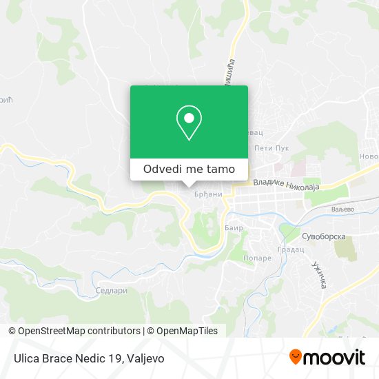 Ulica Brace Nedic 19 mapa