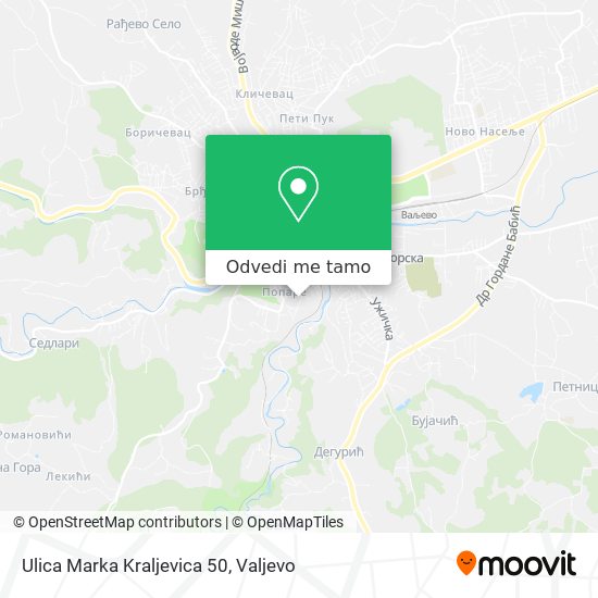 Ulica Marka Kraljevica 50 mapa
