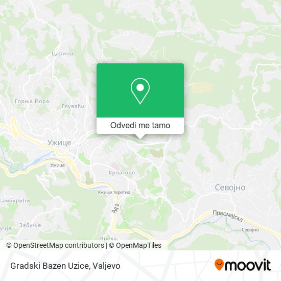 Gradski Bazen Uzice mapa