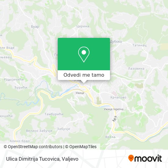 Ulica Dimitrija Tucovica mapa