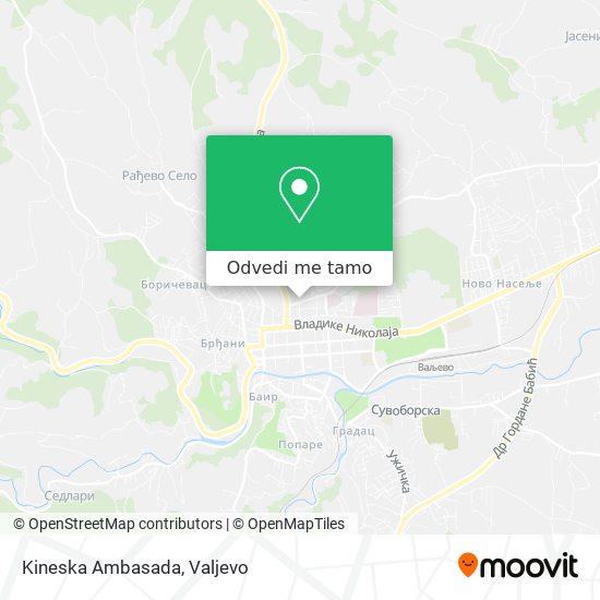 Kineska Ambasada mapa