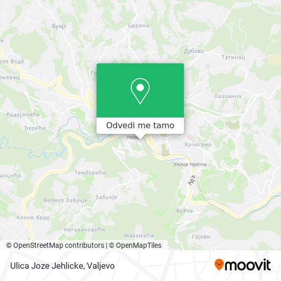 Ulica Joze Jehlicke mapa