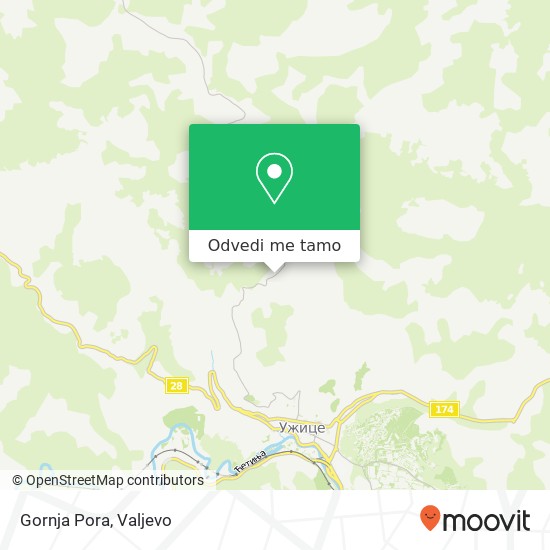 Gornja Pora mapa