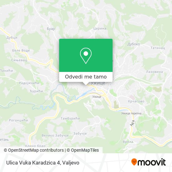 Ulica Vuka Karadzica 4 mapa