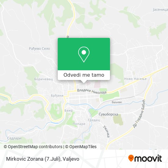 Mirkovic Zorana (7.Juli) mapa