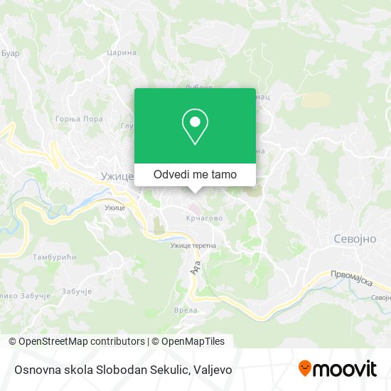 Osnovna skola Slobodan Sekulic mapa