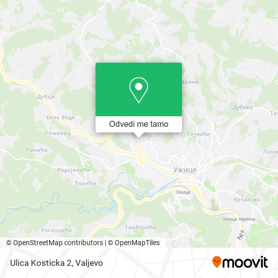 Ulica Kosticka 2 mapa