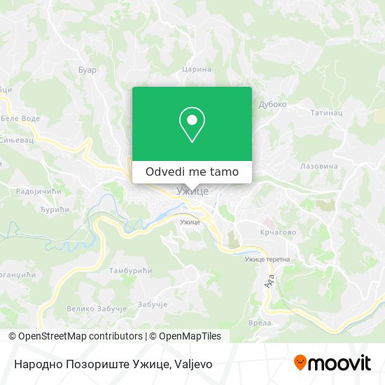 Народно Позориште Ужице mapa