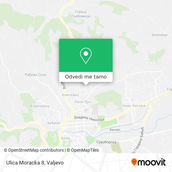 Ulica Moracka 8 mapa