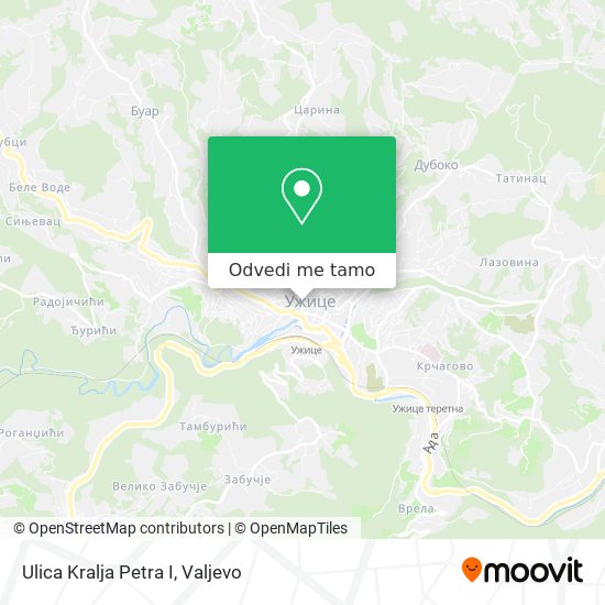 Ulica Kralja Petra I mapa