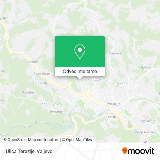 Ulica Terazije mapa