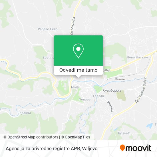 Agencija za privredne registre APR mapa