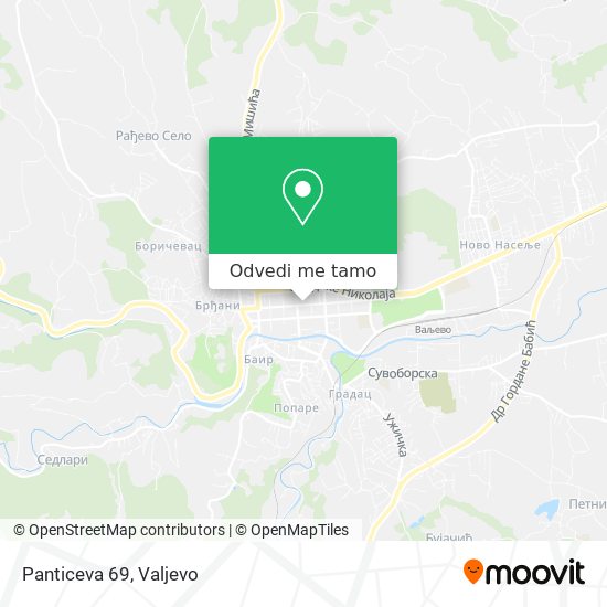 Panticeva 69 mapa