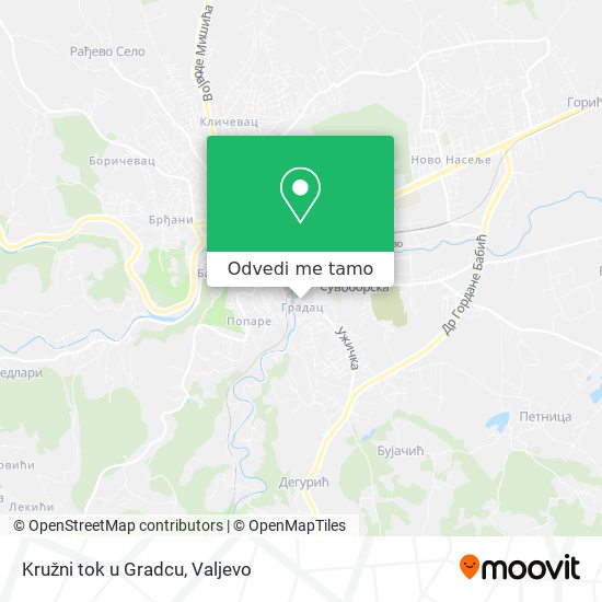 Kružni tok u Gradcu mapa