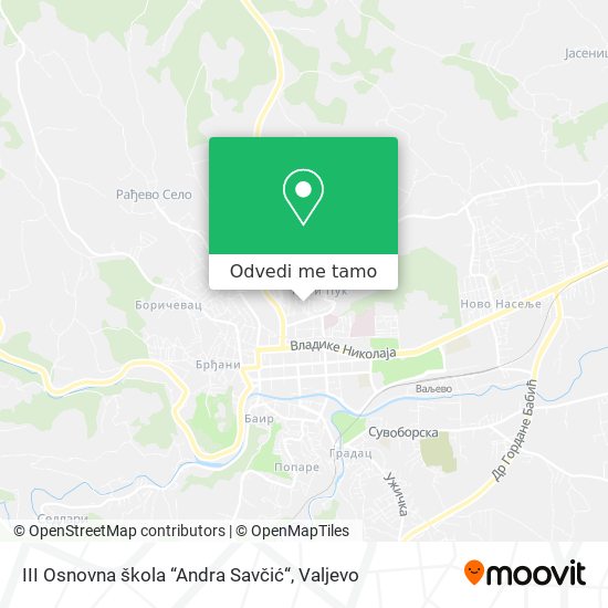 III Osnovna škola “Andra Savčić“ mapa