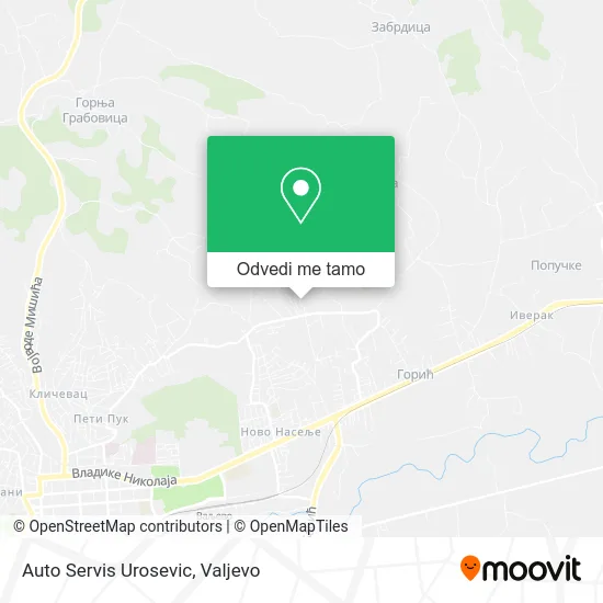 Auto Servis Urosevic mapa