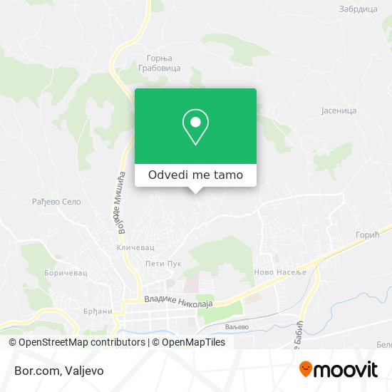 Bor.com mapa