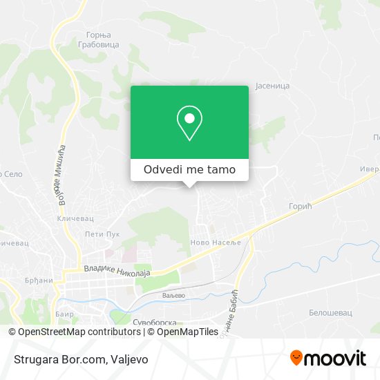 Strugara  Bor.com mapa