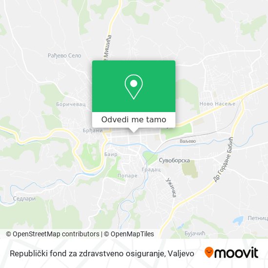 Republički fond za zdravstveno osiguranje mapa