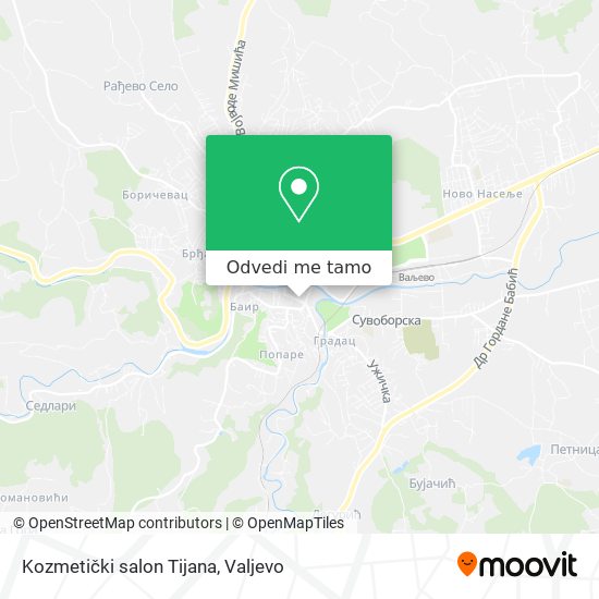 Kozmetički salon Tijana mapa