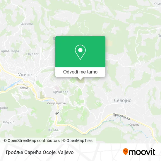 Гробље Сарића Осоје mapa