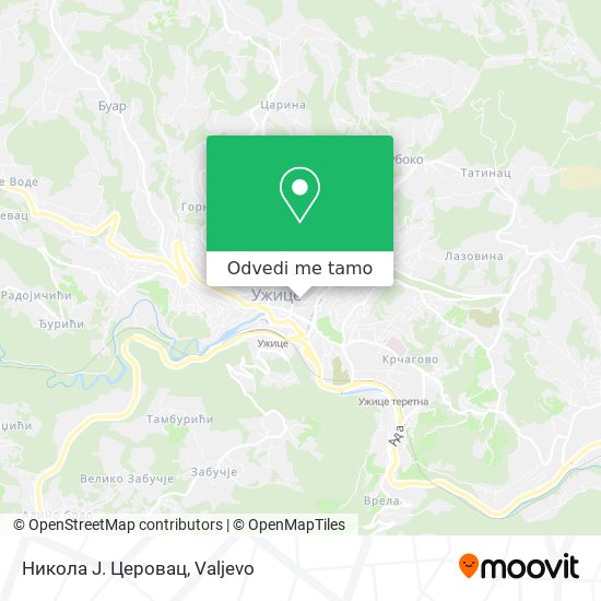 Никола Ј. Церовац mapa