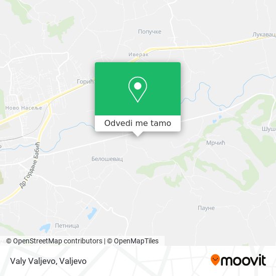 Valy Valjevo mapa