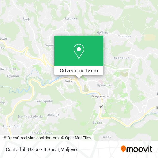 Centarlab Užice - II Sprat mapa