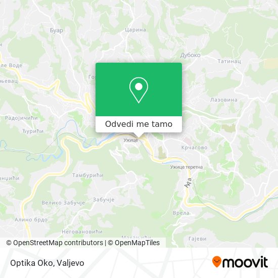 Optika Oko mapa