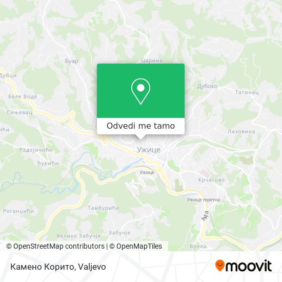 Камено Корито mapa