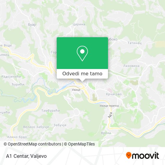 A1 Centar mapa