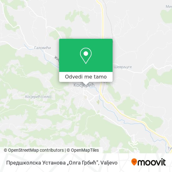 Предшколска Установа „Олга Грбић” mapa